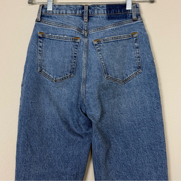 Abercrombie & Fitch Curve Love The Dad High Rise Jean Button Fly Crossover Waist - Picture 7 of 13